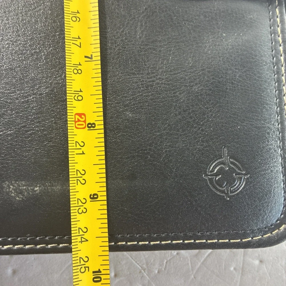 Franklin Covey Black Leather Planner 7 Ring Binder 7